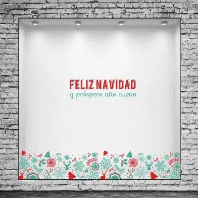 Vinilo icono franja navidad