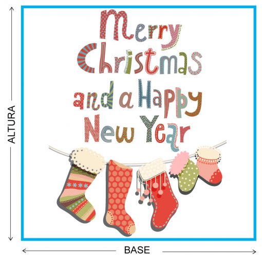 Merry Cristmas and a Happy New Year colorido - Imagen 2