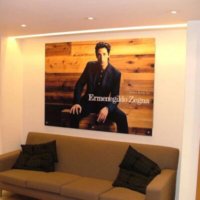 Cartel Interior - Ermenegildo Zegno - Montado en Foam Board