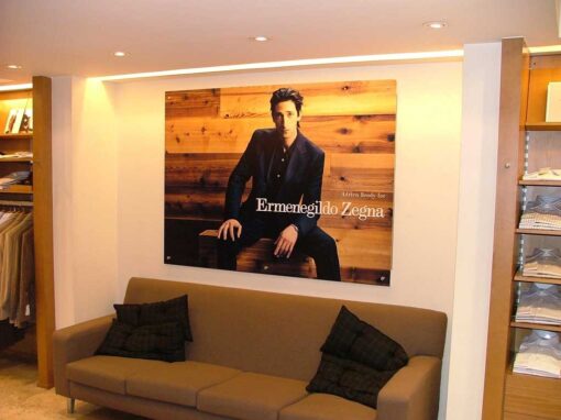 Cartel Interior - Ermenegildo Zegno - Montado en Foam Board
