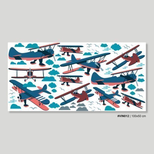 Aviones Biplanos con Nubes - Imagen 2
