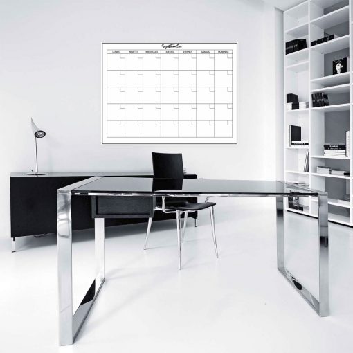 Planificador Calendario Mensual / Pizarra Sticker Autoadhesivo removible - Laminado – Medida 100x70 cm - Imagen 2