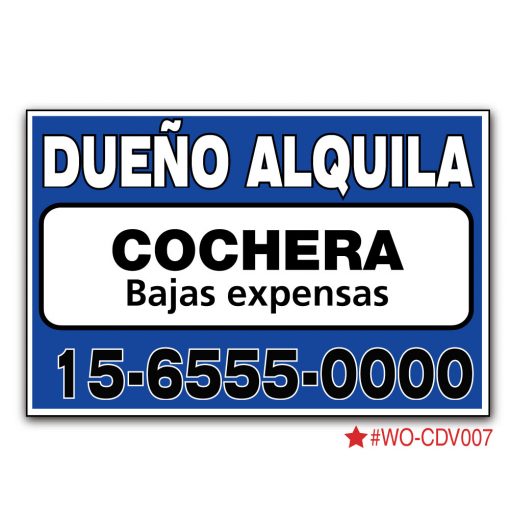Cartel Dueño Vende / Alquila – Sin Inmobiliaria – 100 x 66 cm - Imagen 7