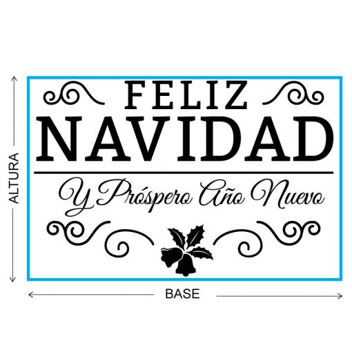 Feliz navidad y próspero año nuevo adornado - Imagen 2