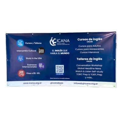 Banner de Lona con Ojales para Publicidad - Personalizado