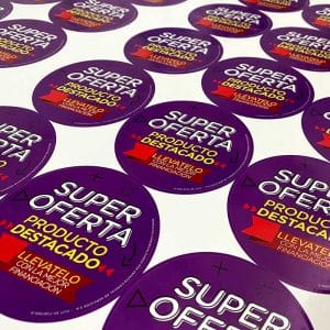 Calcos para promociones en vidrieras