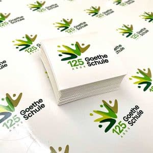 Stickers cortadas individualmente para colegios e instituciones