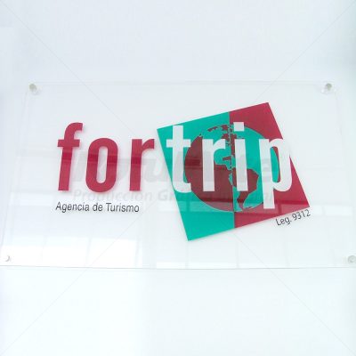 Cartel de mesa de entradas - Fortrip`agencia de viajes y turismo