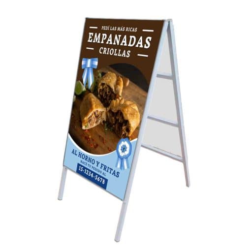 Cartel Caballete para Exterior - 50x100 cm - Doble Faz