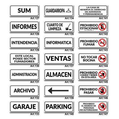 Carteles Informativos de Señalización - Linea Prohibición