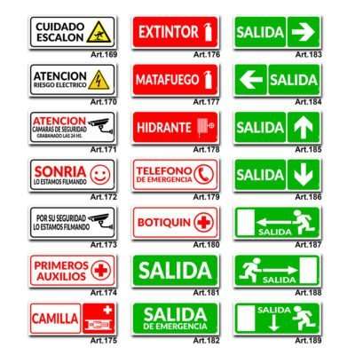 Carteles Informativos de Señalización - Salida