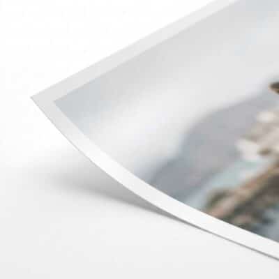 Detalle de papel fotográfico RC luster microporoso en foto impresa 30x40 cm