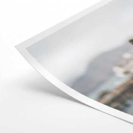 Detalle de papel fotográfico RC luster microporoso en foto impresa 30x40 cm