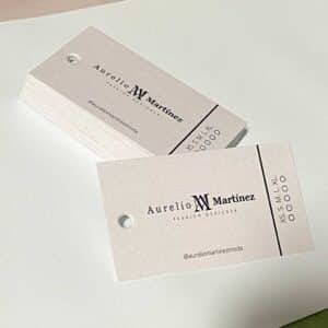 Etiquetas de cartulina con perforaciones - Hang Tags