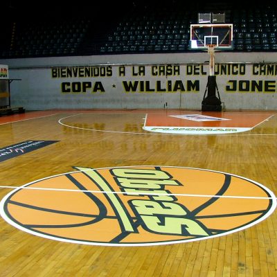 Floor Graphics de Cancha de basket - Estadio Obras