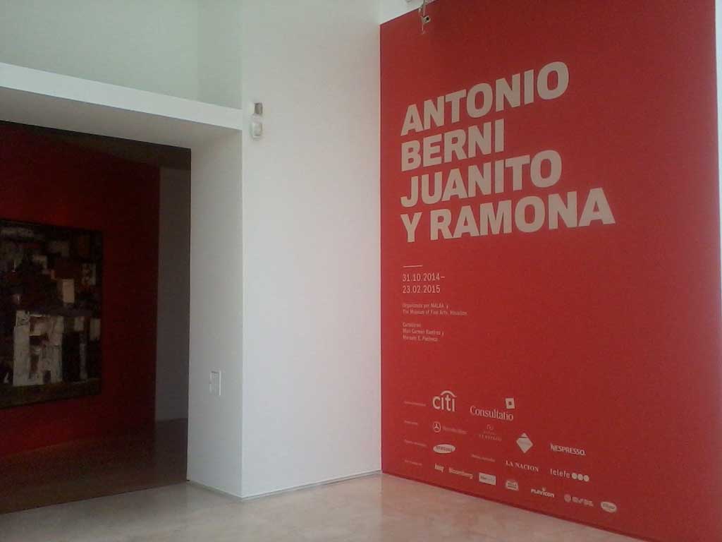Antonio Berni - Muestra Malba - Pared sponsors