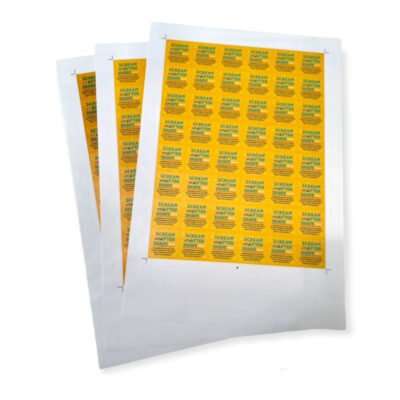 Impresión de etiquetas autoadhesivas en papel