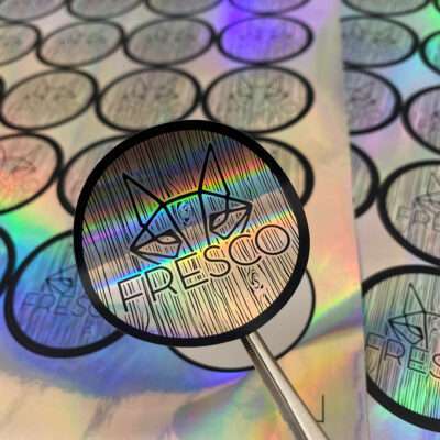 Impresión en papel Holografico OPP Troquelado