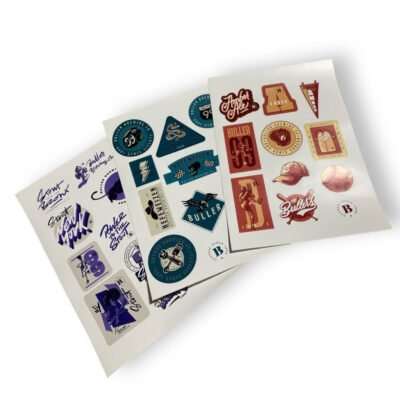 Impresión en vinilo de planchas de Stickers