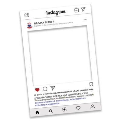 Marco Instagram para Fotos - Photocall -Selfies