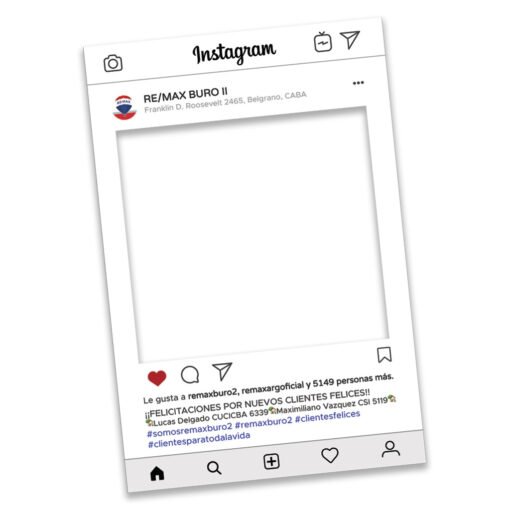 Marco Instagram para Fotos - Photocall -Selfies