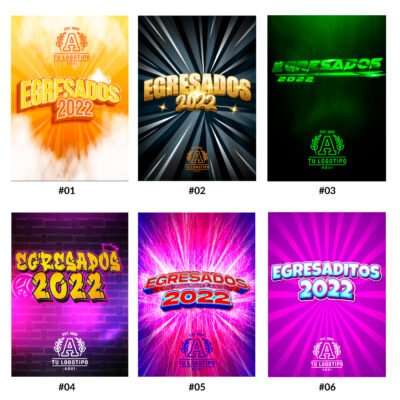 Modelos de carteles de egresados 2022