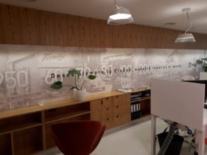 Mural personalizado para Inmobiliaria Baigún