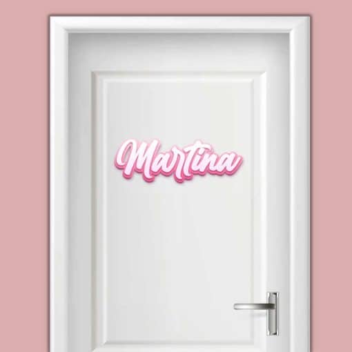 Nombres y Letras Corpóreos para puertas infantiles