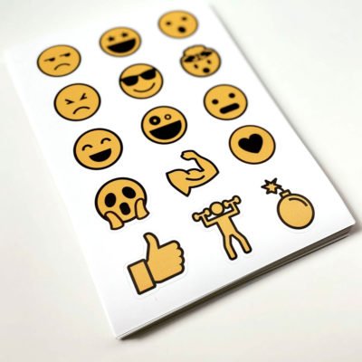 Plancha con stickers Originales - Impresión Personalizada