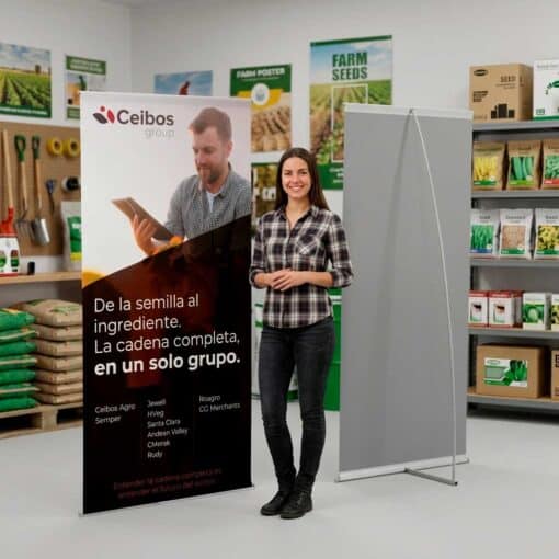 Portabanner un Tensor con Lona 90 × 190 cm - Imagen 2