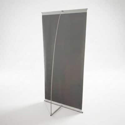 Portabanner un tensor - dorso lona base gris
