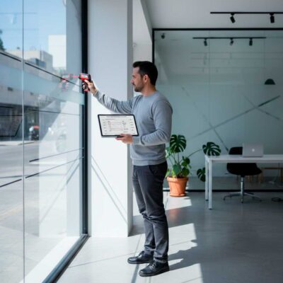 Relevamiento técnico profesional para vidrieras y oficinas en CABA realizado por RotulArte