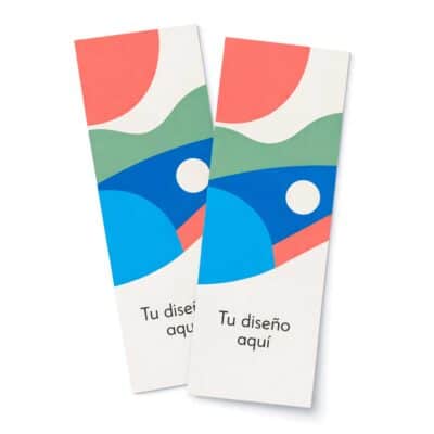 Señaladores personalizados 5×20 cm con logo a full color