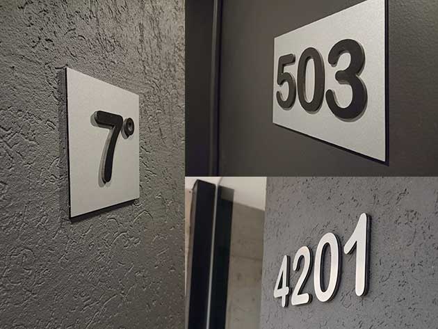Cartelería de señalización exterior e interior del edificio