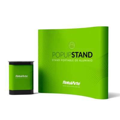 Stand Pop-Up Portátil - Transporatble - Desarmable - Aluminio - Valija