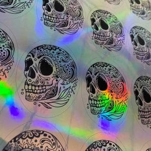 Stickers holográficos personalizados