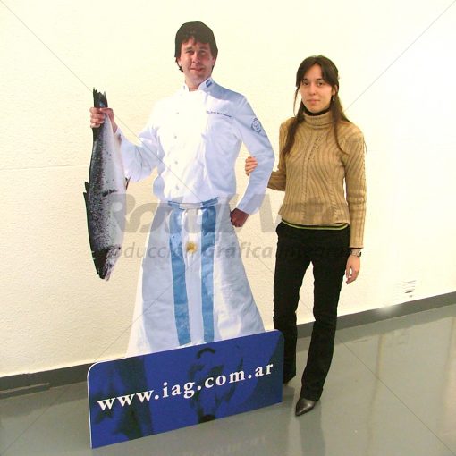 Silueta contorno troquelada personalizada / Foam-Bord 5mm c/pie / 80x180 cm - Imagen 7