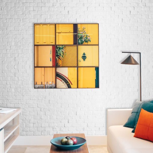 Vinilo decorativo para pared personalizado Textura de Ladrillos Blancos