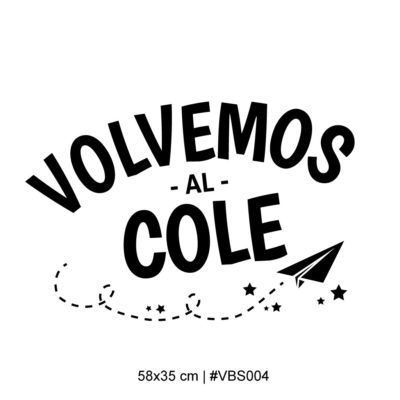 Vinilo para vidriera de vuelta al cole