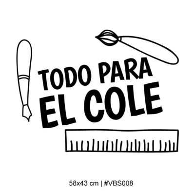 Vinilo para vidriera de vuelta al cole